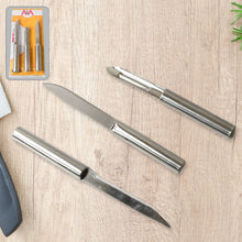 Stainless Steel Multipurpose Sharp Cutting Knife for Fruit Meat Vegetables 3 Pc